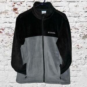 Columbia Black and Grey Granite Mountain Fleece Jacket Men’s Size Large